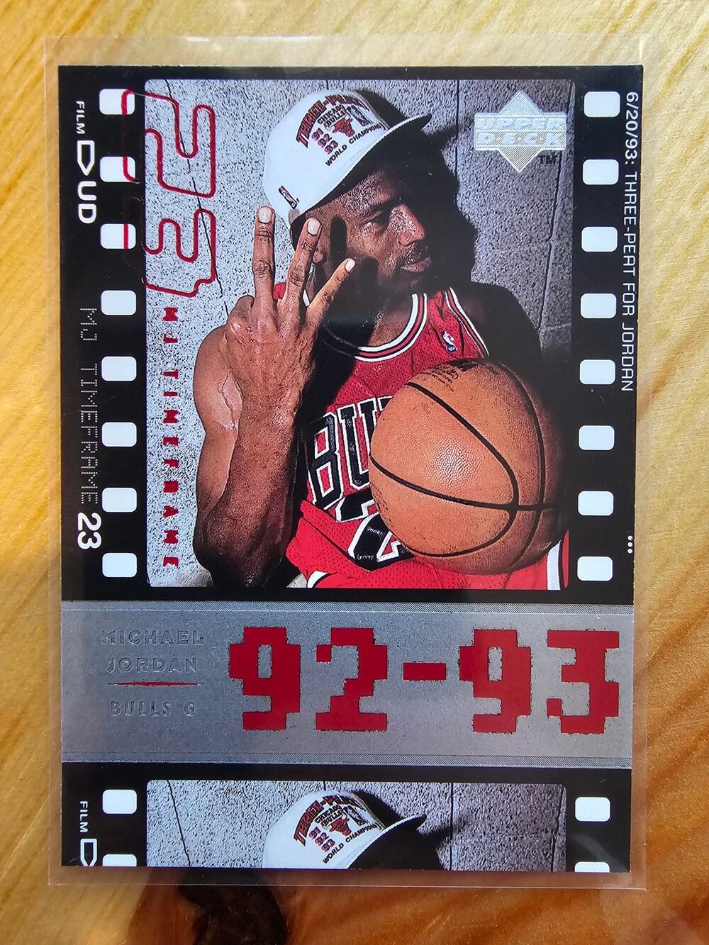Michael Jordan 1998 Upper Deck Timeframe #60 - Bulls - 92-93 Three Peat - NBA